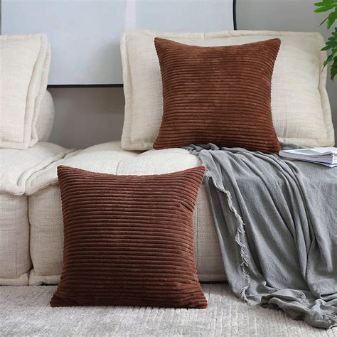 24x24 inch pillow covers. Homelike Moment Throw Pillow Covers 24x24 Set of 2, Gray Velvet Decorative Couch Pillow Cover Soft Square Cushion Cases for Sofa Bed Car (24x24 Inch, Dark Grey) 4.6 out of 5 stars 653 $22.99 $ 22 . 99 ($11.50/Count) 