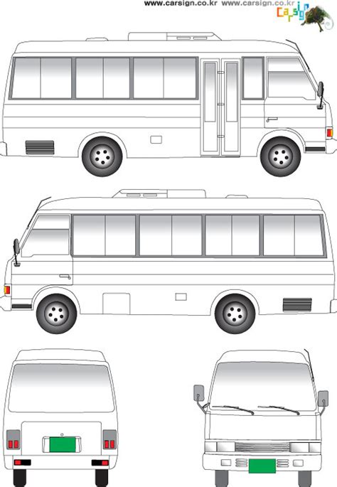 25인승 콤비 버스 Ai 도면자료실 차량광고랩핑 No1. 카사인 - 콤비 버스