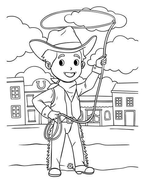 25+ Amazing Picture of Cowboy Coloring Pages