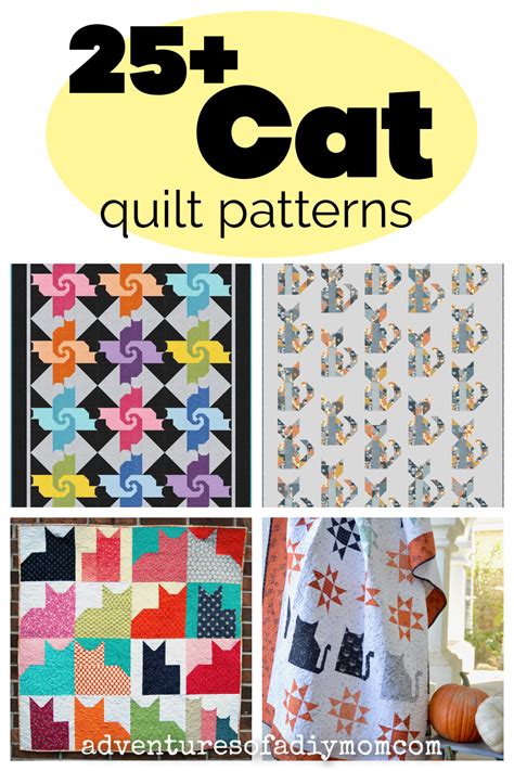 25+ Cat Quilt Patterns Adventures of a DIY Mom