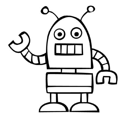 25+ Cute Robot Colouring Pages Latest Drawer