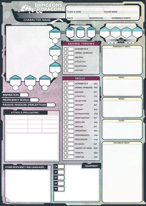 25+ Dnd character sheet ideas on Pinterest Character sheet