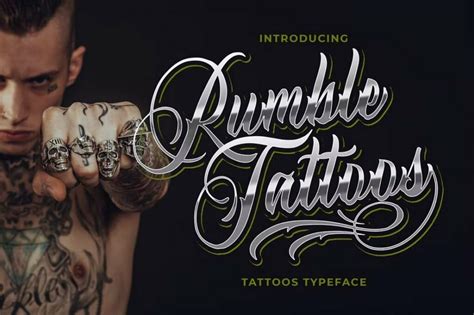 25+ Font Tato Terbaik untuk Pria & Wanita - muktibox.com