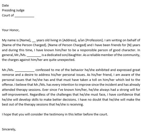 25+ Free Character Witness Letters [Examples + Tips] Best Collections