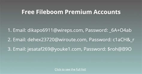 25+ Free Fileboom Premium Accounts - Followchain