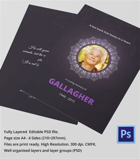 25+ Funeral Program Templates Word, PSD, Google Docs, Apple Pages