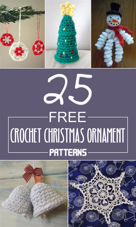 25+ free crochet Christmas ornament patterns