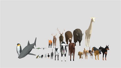25 Animals Pack - 3D model by MadTrollStudio - muktibox.com