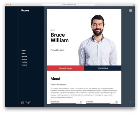 25 Best HTML5 vCard and Resume Templates 2023 Web template design