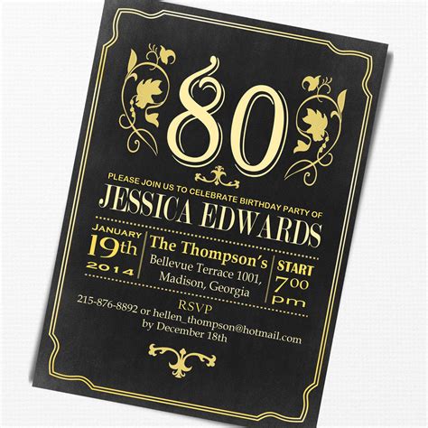 25 Best Ideas 80th Birthday Invitation Wording Home, Family, Style