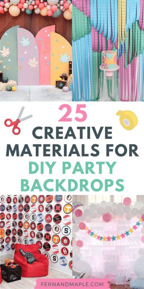 25 Creative Materials for DIY Party Backdrops - Fern … - muktibox.com