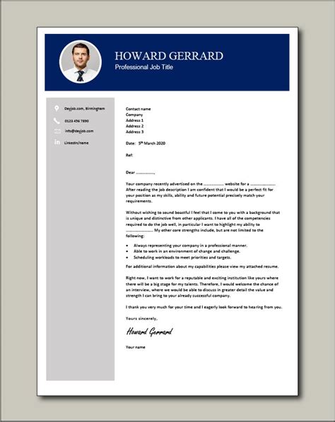 25 Cover Letter Example Download For Free Sample Templates