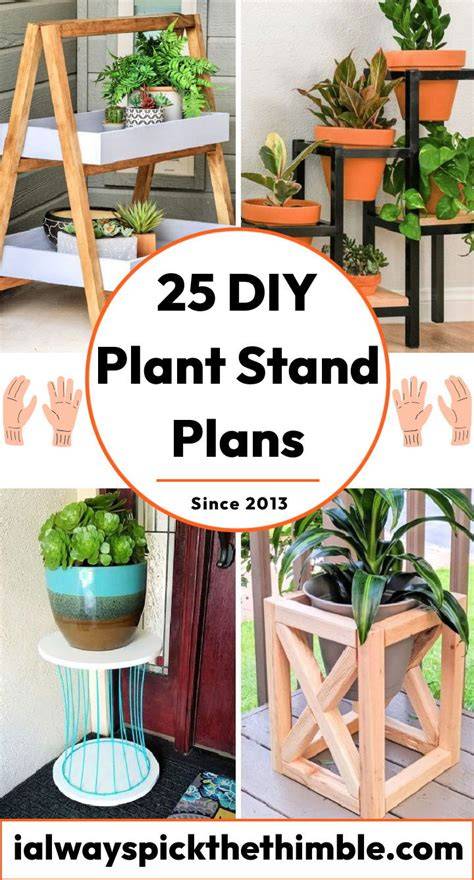 25 Easy DIY Plant Stand Ideas and Free Plans - raincitystudios.com