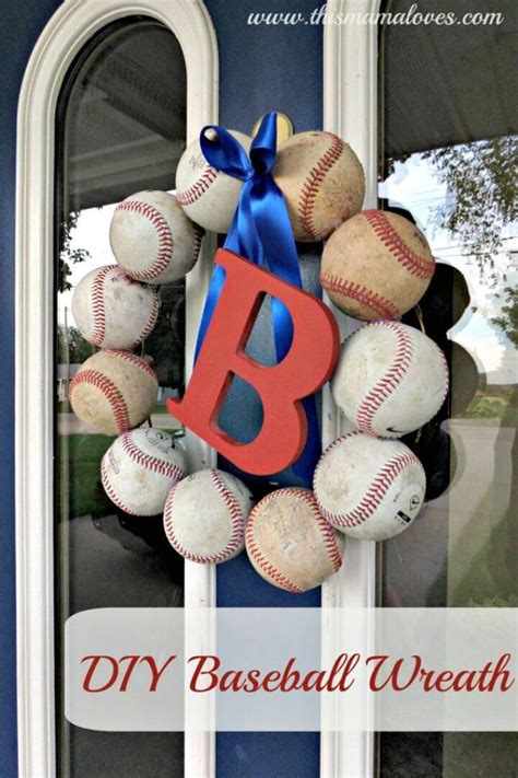 25 Easy DIY Baseball Crafts & Home Decor Projects