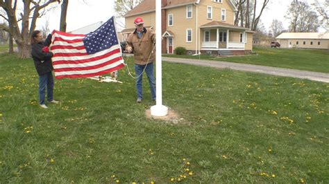 25 Foot Flagpole Install of upgraded Foundation - YouTube