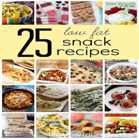 25 Low Fat Snacks Recipes (2025)