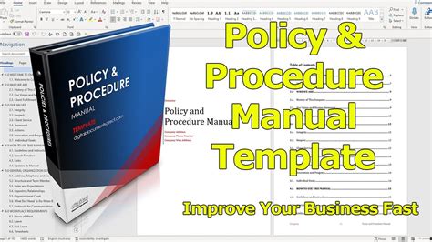 25 Microsoft Word Policy And Procedure Manual Template Free Popular