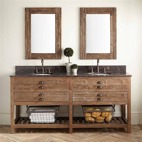 25 Natural Wood Bathroom Vanity Ideas for an Organic Look