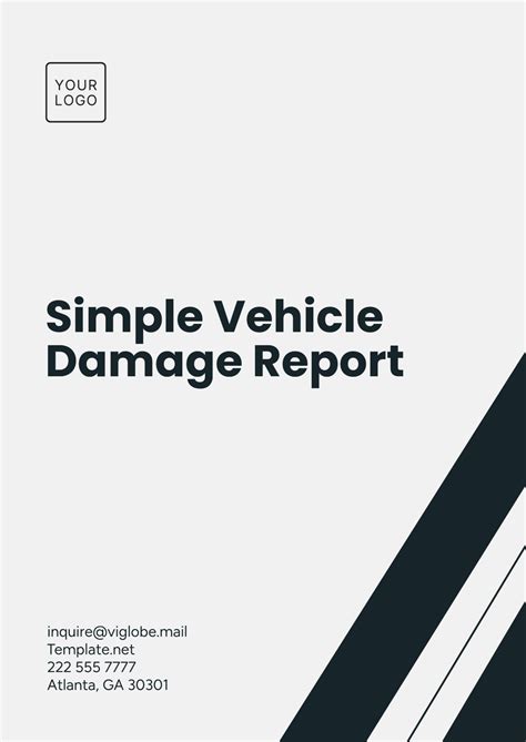 25 Vehicle Damage Report Template Excel Free Popular Templates Design