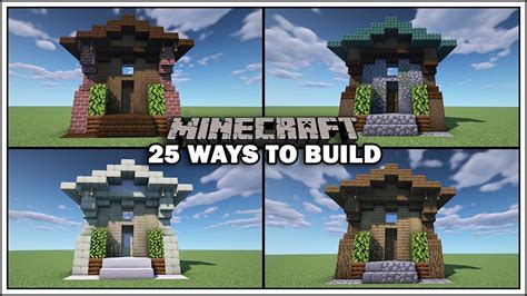 25 Ways To Build A Minecraft House!!! [Block Combos] YouTube