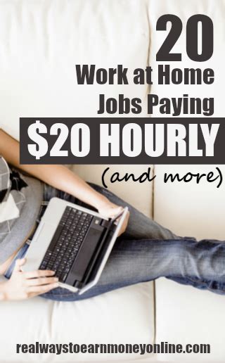 25 Work at Home Jobs That Pay 20 Dollars an Hour or More