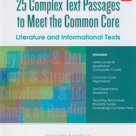 25 Complex Text Passages To Meet The Common Core Literature And Informational Texts Grade 525 Complex Text Passages Grd 5paperback