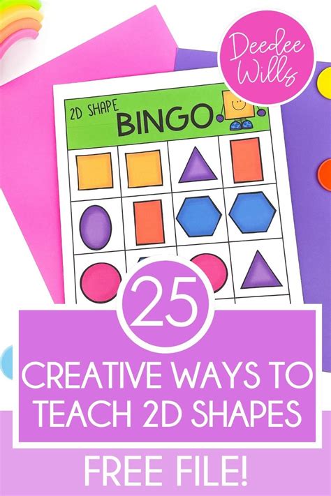25 Creative Ways To Teach 2d Shapes In Shape Art For Kindergarten - Shape Art For Kindergarten