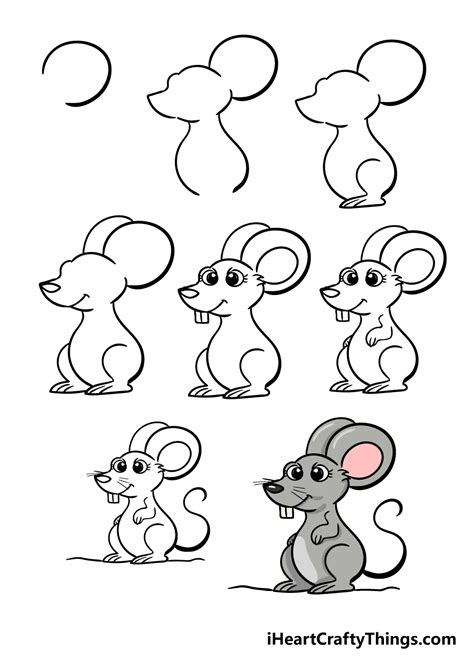 25 Easy Mouse Drawing Ideas How To Draw Mouse Drawing For Kids - Mouse Drawing For Kids