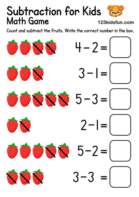 25 Free Kindergarten Subtraction Worksheets Kindergarten Subtraction Worksheet - Kindergarten Subtraction Worksheet