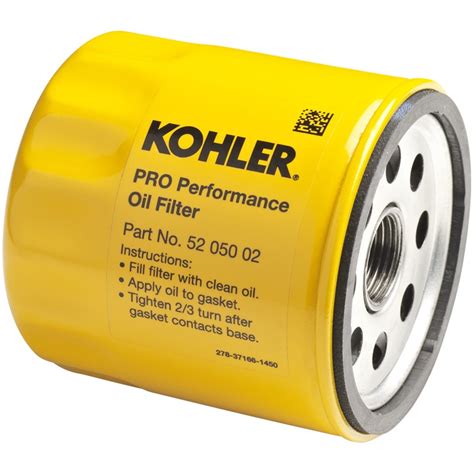 Shop for Kohler Oil Filters in Oil Filter Brands. Buy products such as Kohler | Kohler Oil Filter 1205001-S by The ROP Shop at Walmart and save. ... Kohler 25 050 53-S Extended Life Oil Filter. Add $ 24 99. current price $24.99. ... KOHLER 52 050 02-S Engine Oil Filter Extra Capacity For CH11 - CH15, CV11 - CV22, M18 - M20, MV16 - MV20 And ….