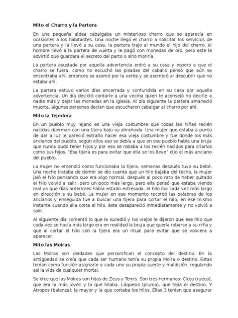 25 Mitos Cortos