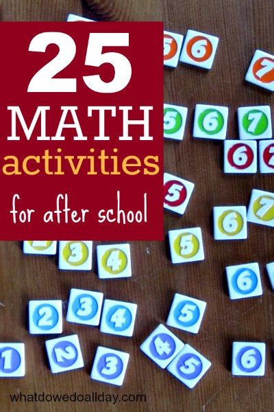 25 Playful Math Activities For After School What Math Activities For School Agers - Math Activities For School Agers