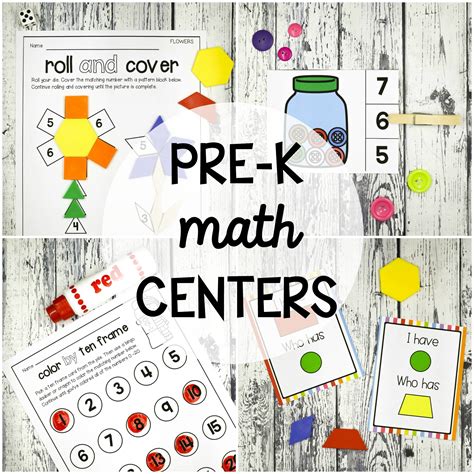 25 Pre K Math Centers Math Center Games Preschool Math Center Activities - Preschool Math Center Activities