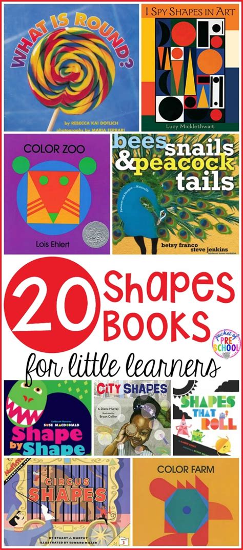 25 Shapes Books For Little Learners Pocket Of Books About Shapes For Kindergarten - Books About Shapes For Kindergarten