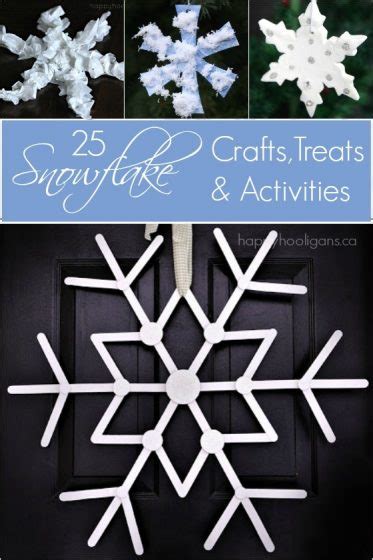 25 Snowflake Crafts Activities And Treats Happy Hooligans Snowflake Activities For Kindergarten - Snowflake Activities For Kindergarten