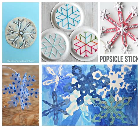 25 Snowflake Crafts For Kids Snowflake Activities For Kindergarten - Snowflake Activities For Kindergarten