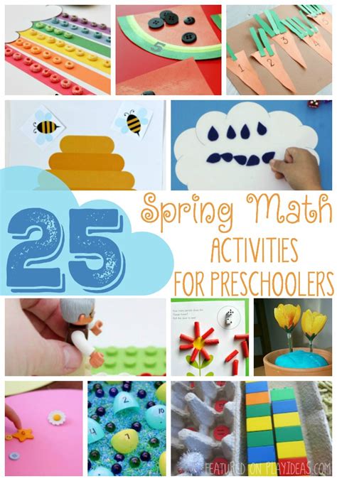 25 Spring Math Activities For Preschoolers Play Ideas Spring Math Activities For Preschoolers - Spring Math Activities For Preschoolers
