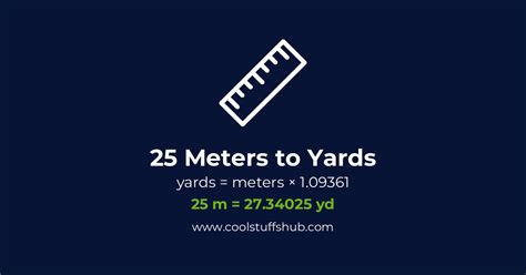 25 Yards To M
