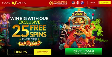 25 free spins bonus planet 7 oz casino