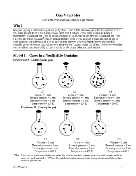 Read 25 Gas Variables Packet Answers 