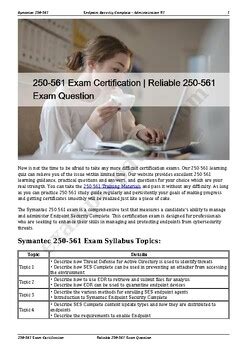 250-561 Exam Fragen
