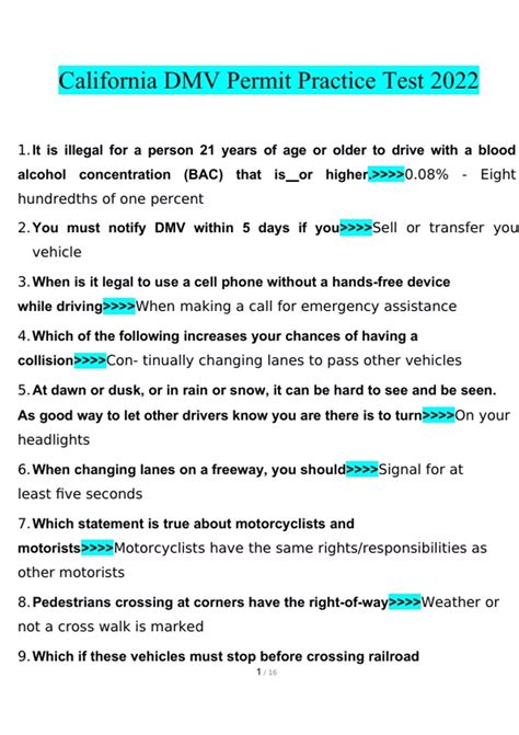 Read 250 California Dmv Practice Test Questions By Dmv Test Bank