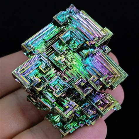 25g2pCS Rainbow Aura Quartz Crystal Bismuth Titanium Silicon …