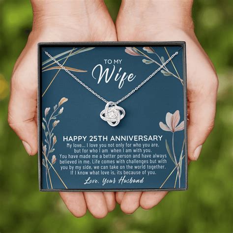 25th Wedding Anniversary Jewelry Gifts For Her