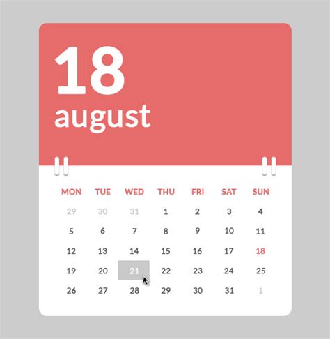 26+ HTML Calendar Templates Free HTML, PSD, CSS Format Download