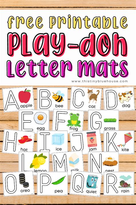 26 Adorable Free Printable Alphabet Play-Doh Mats For …