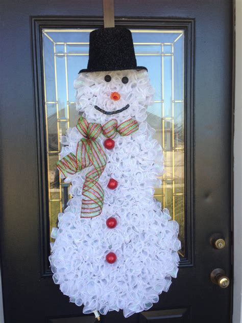 26 DIY Tutorials and Ideas to Make a Snowman Wreath Guide Patterns
