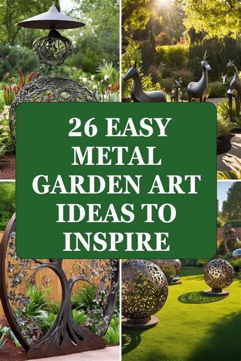 26 Easy Metal Garden Art Ideas To Inspire - Vibista - muktibox.com