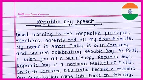 26 January Speech