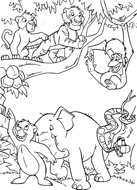 26 Jungle Book Coloring Pages Free Pdf Printable Jungle Tree Coloring Page - Jungle Tree Coloring Page